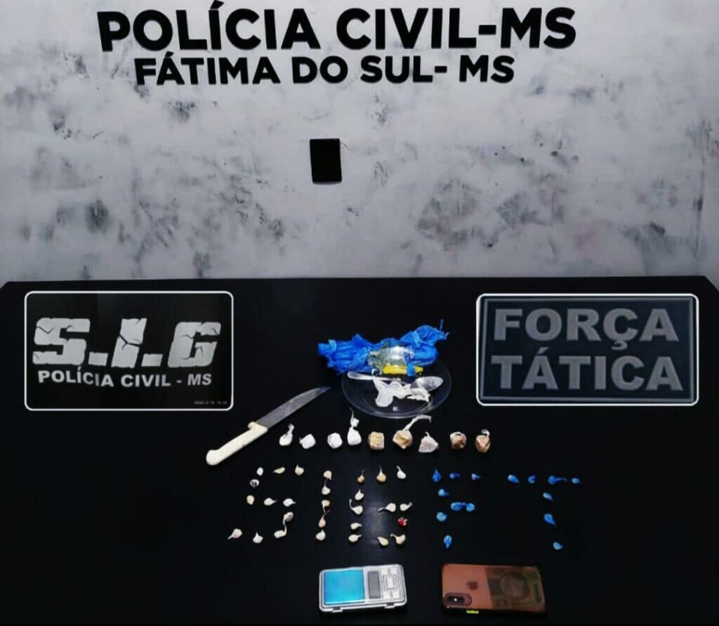 Imagem de compartilhamento para o artigo Homem com 12 condenações é preso por tráfico de drogas em Fátima do Sul da MS Todo dia